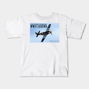 2-Sided P-51 Mustang WWII Legend Kids T-Shirt